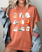Book Lover Mini Ghosts, Skeleton, Coffin, Funny, Pumpkin, Spooky, Witch, Aesthetic, Meme, Halloween, Costume, Tshirt Comfort Colors T-Shirt