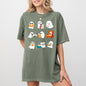 Book Lover Mini Ghosts, Skeleton, Coffin, Funny, Pumpkin, Spooky, Witch, Aesthetic, Meme, Halloween, Costume, Tshirt Comfort Colors T-Shirt