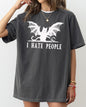 I Hate People, Bat, Skeleton, Funny, Ghost, Spooky, Witch, Aesthetic, Meme, Halloween, Costume, Tshirt Comfort Colors T-Shirt