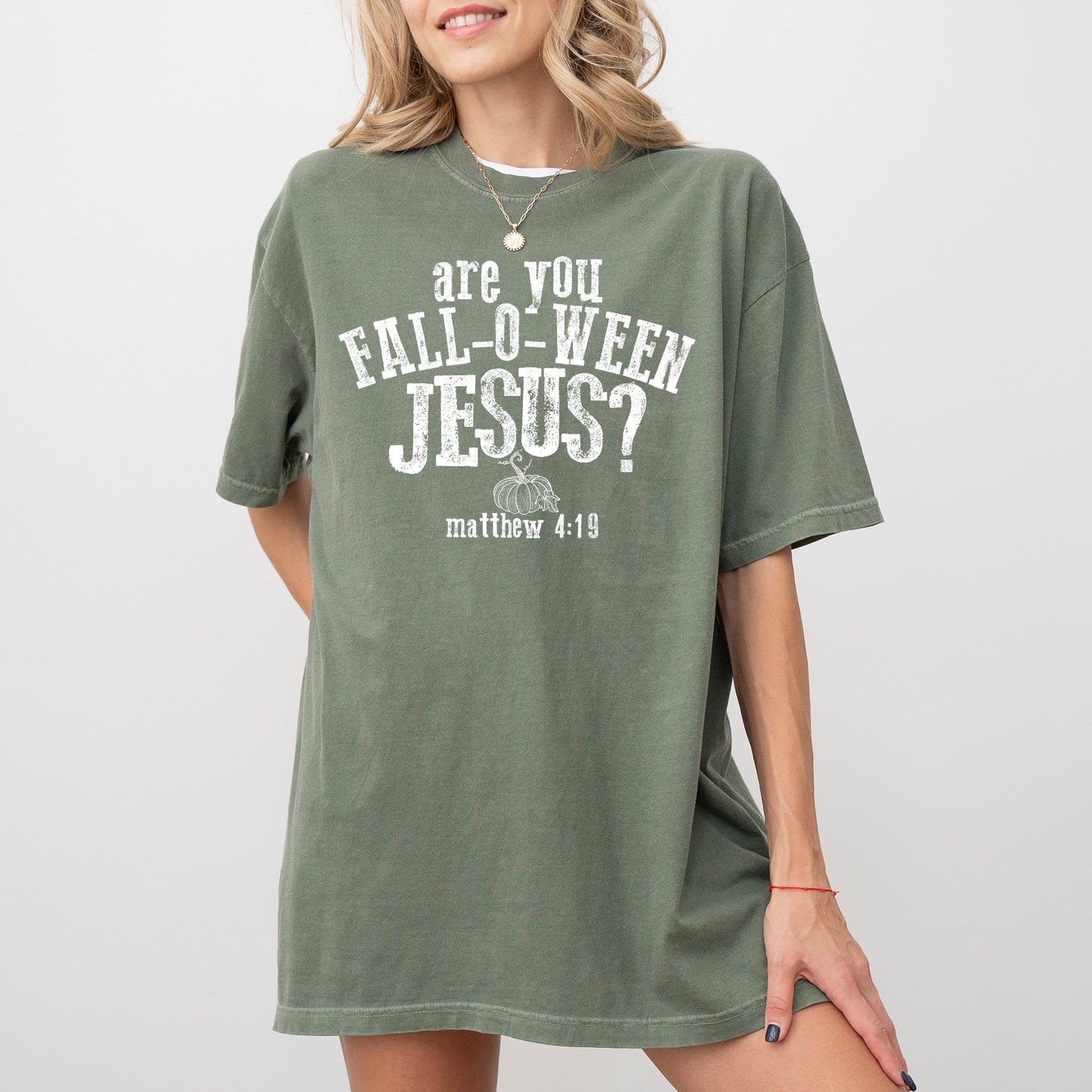 Are You Fall-O-Ween Jesus, Skeleton, Funny, Ghost, Spooky, Witch, Aesthetic, Meme, Halloween, Costume, Tshirt Comfort Colors T-Shirt