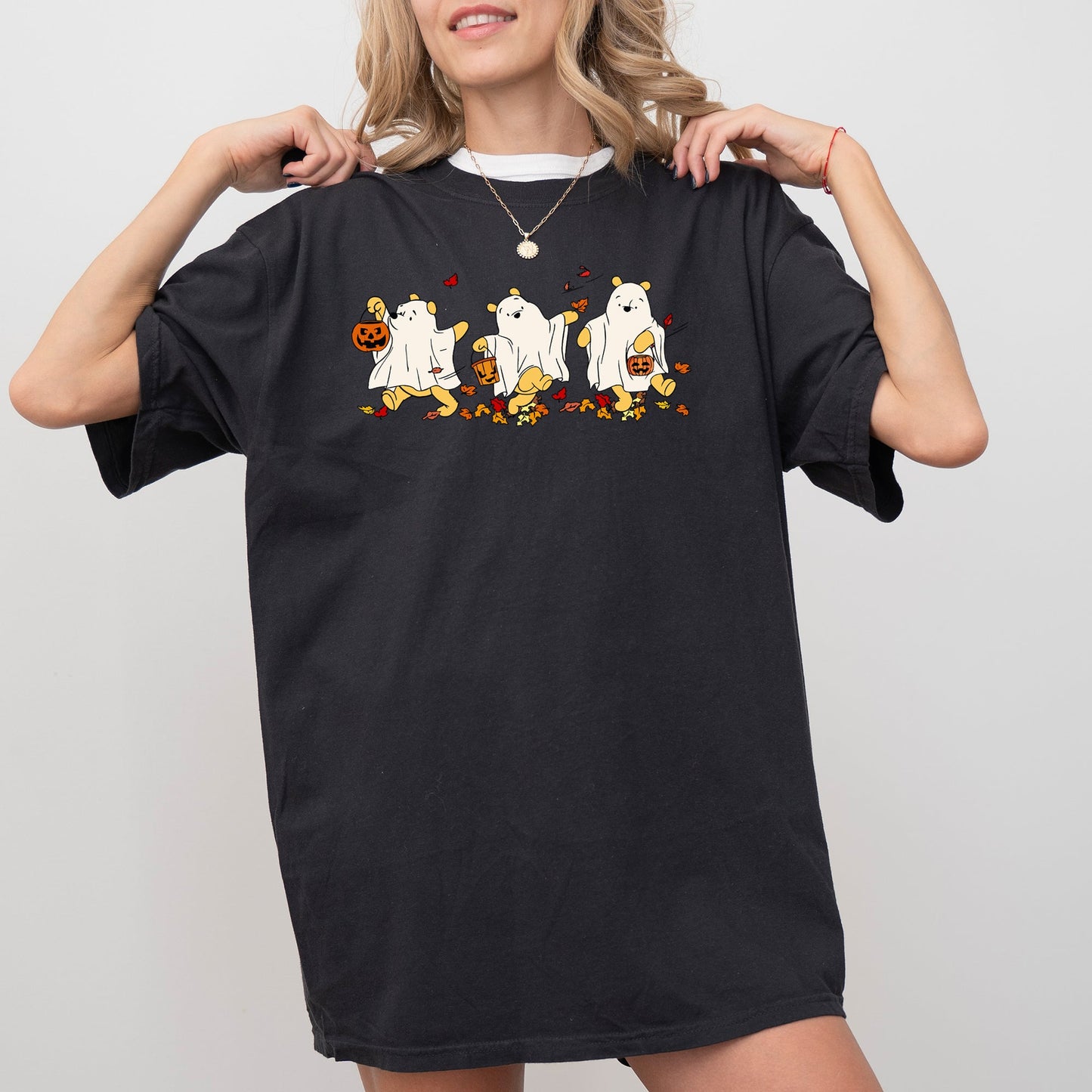 Ghost Pooh, Bear, Skeleton, Funny, Spooky, Witch, Aesthetic, Meme, Halloween, Costume, Tshirt Comfort Colors T-Shirt