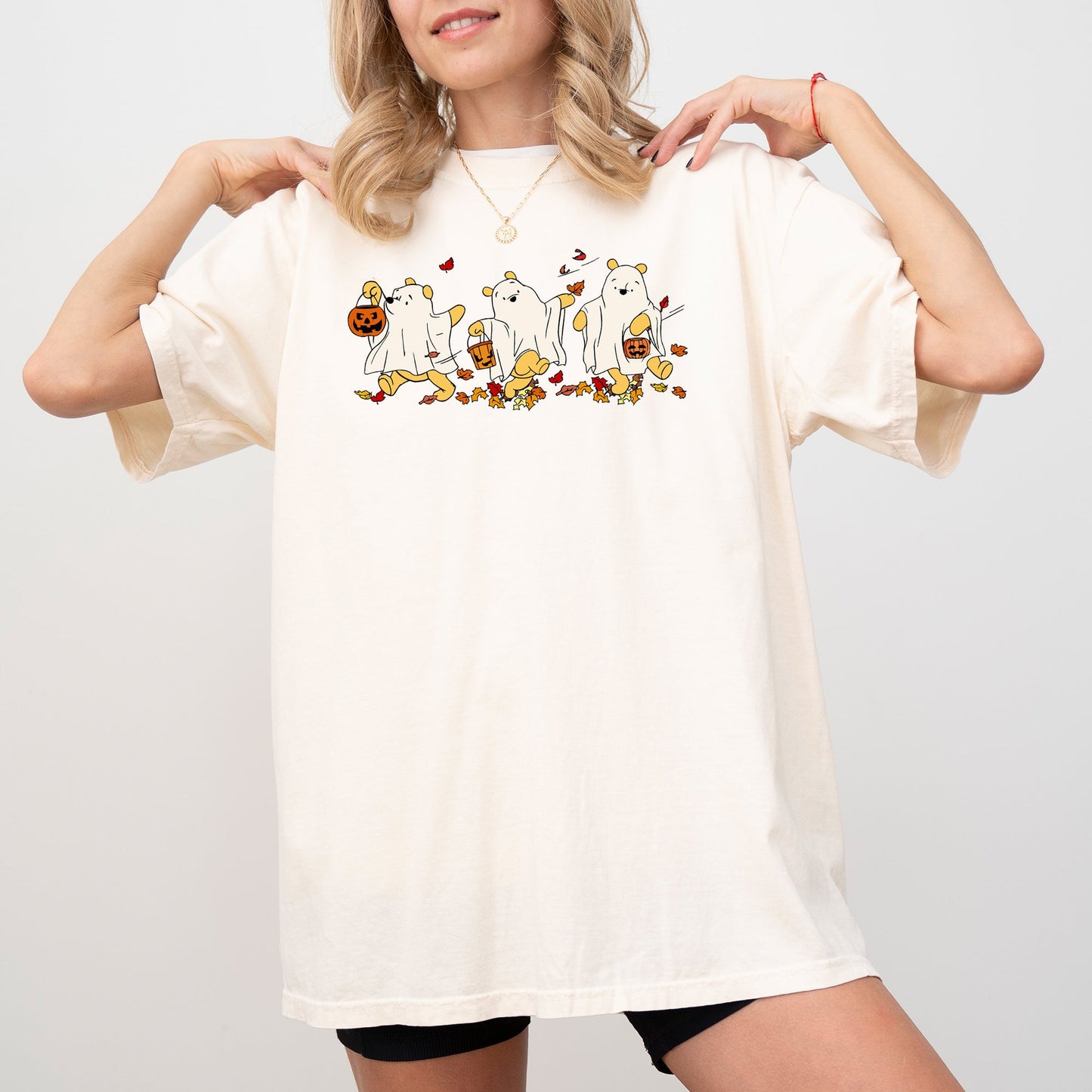 Ghost Pooh, Bear, Skeleton, Funny, Spooky, Witch, Aesthetic, Meme, Halloween, Costume, Tshirt Comfort Colors T-Shirt