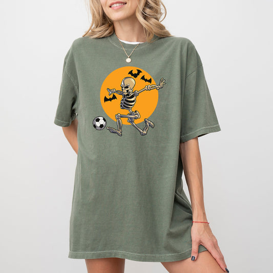 Football Player Skeleton, Ghost, Farm, Witch, Skull, Funny, Spooky, Aesthetic, Meme, Halloween, Costume, Tshirt Comfort Colors T-Shirt