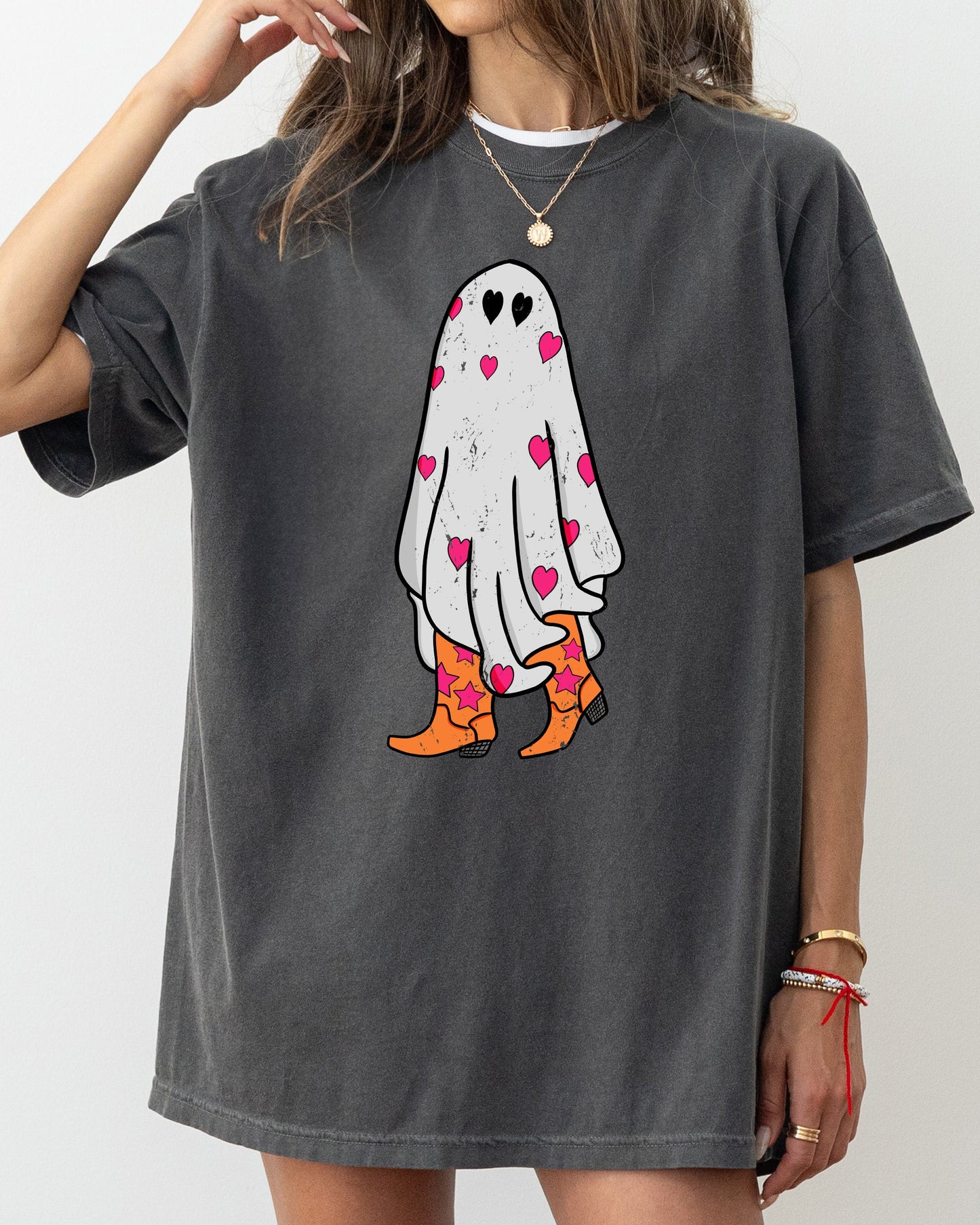 Cowgirl Ghost, Western, Skeleton, Witch, Skull, Funny, Spooky, Aesthetic, Meme, Halloween, Costume, Tshirt Comfort Colors T-Shirt