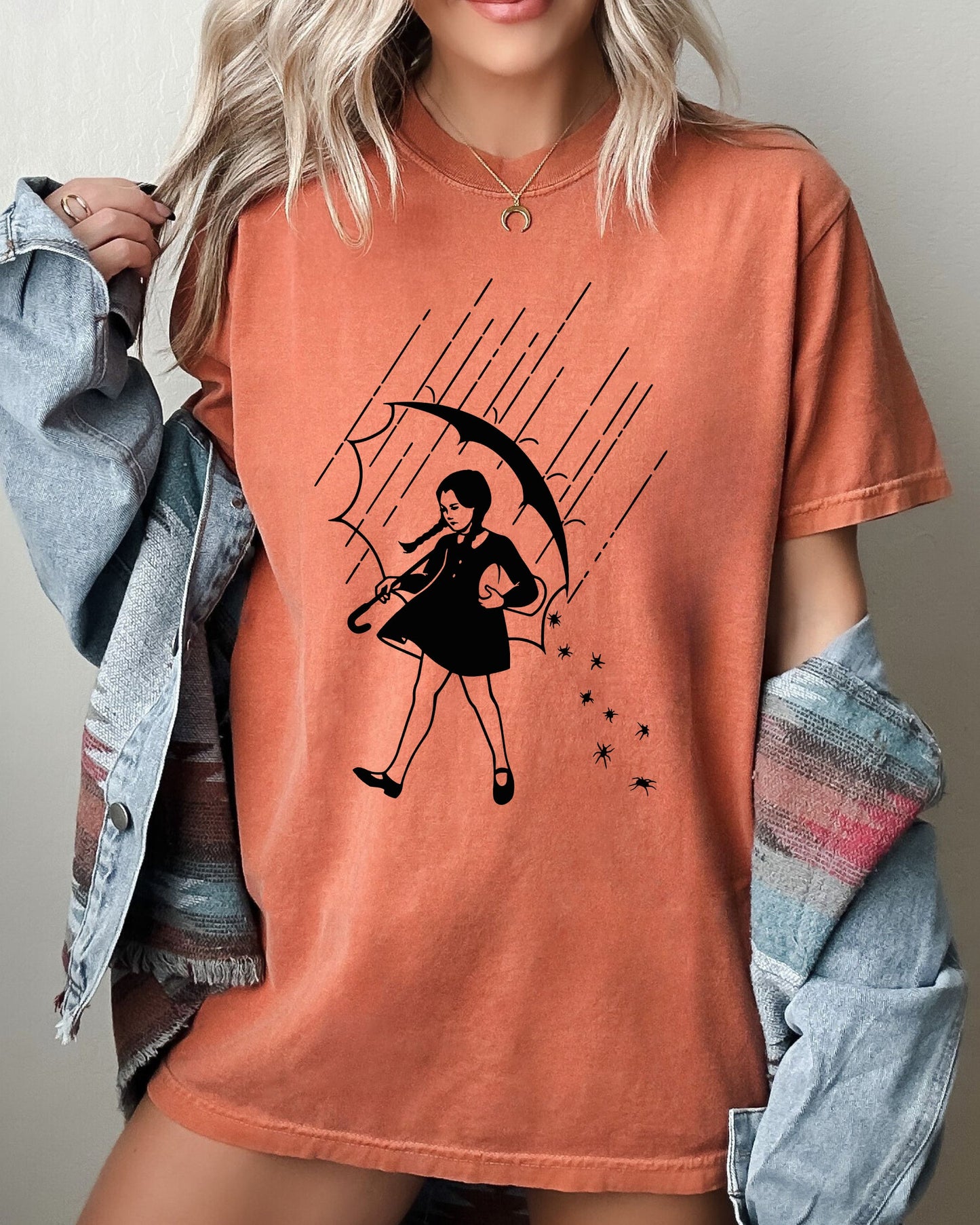 Wednesday, Skeleton, Ghost, Witch, Skull, Funny, Spooky, Aesthetic, Meme, Halloween, Costume, Tshirt Comfort Colors T-Shirt