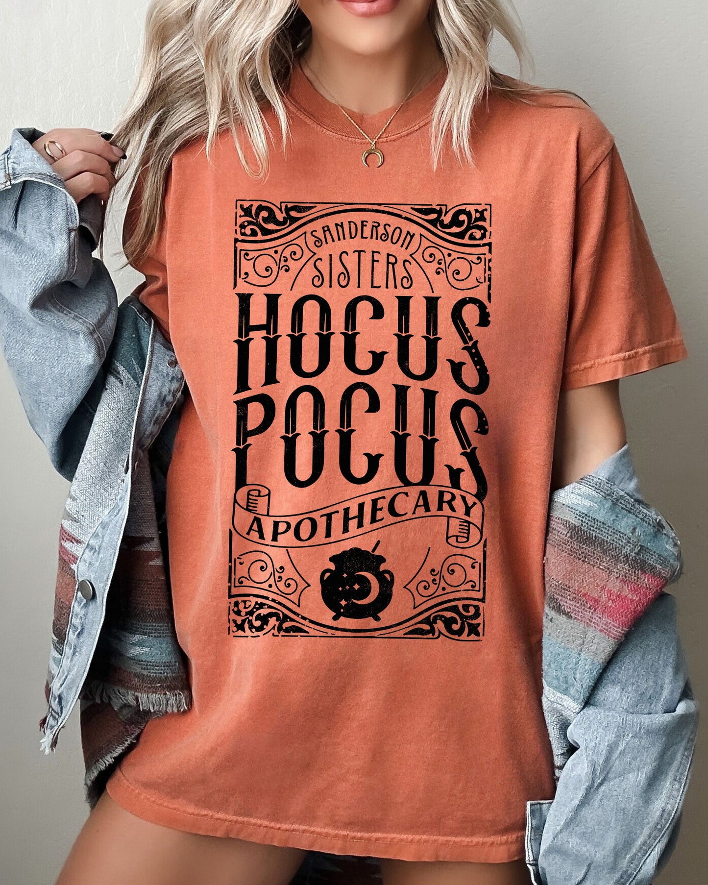 Hocus Pocus Apothecary, Skeleton, Witch, Skull, Funny, Spooky, Aesthetic, Meme, Halloween, Costume, Tshirt Comfort Colors T-Shirt