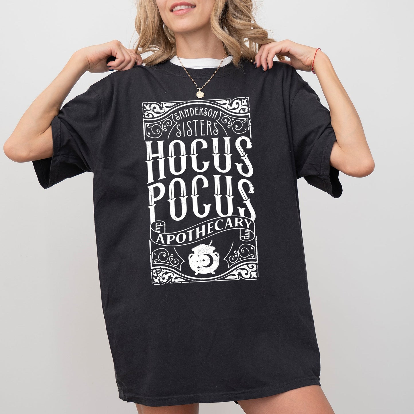 Hocus Pocus Apothecary, Skeleton, Witch, Skull, Funny, Spooky, Aesthetic, Meme, Halloween, Costume, Tshirt Comfort Colors T-Shirt