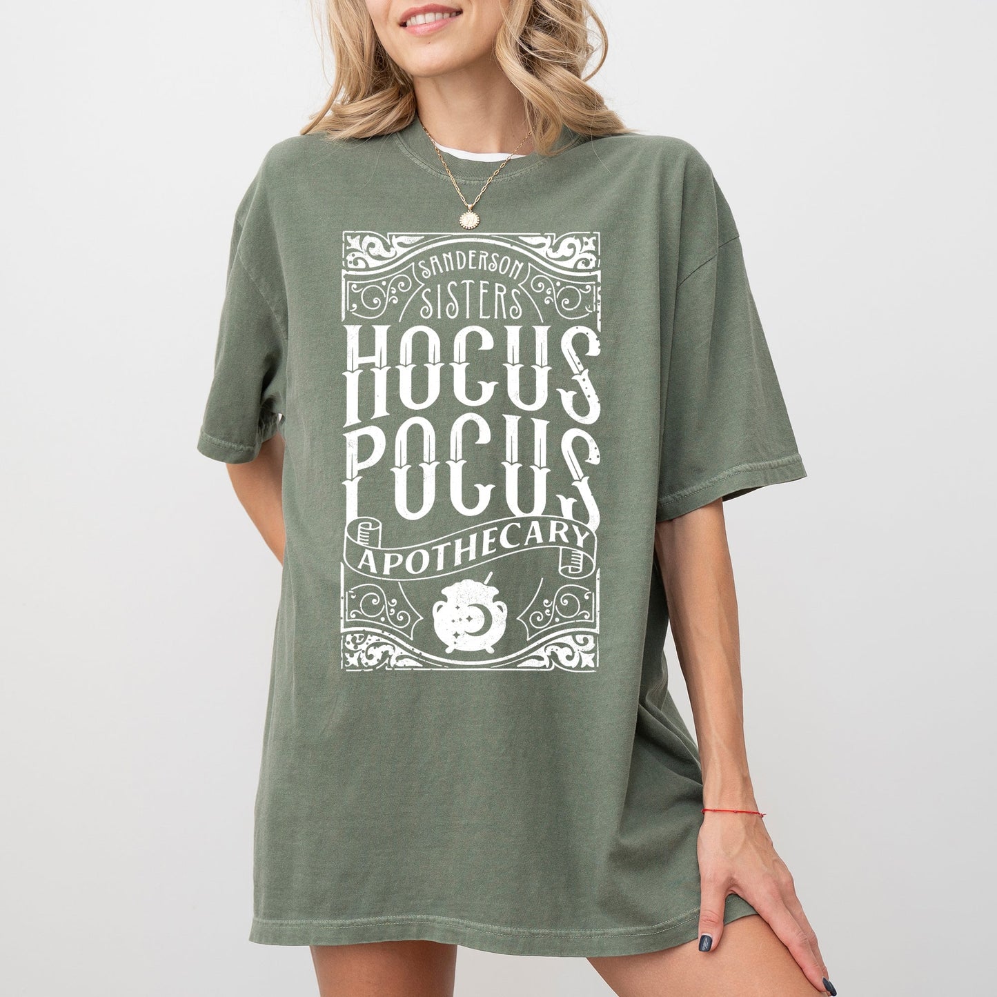 Hocus Pocus Apothecary, Skeleton, Witch, Skull, Funny, Spooky, Aesthetic, Meme, Halloween, Costume, Tshirt Comfort Colors T-Shirt