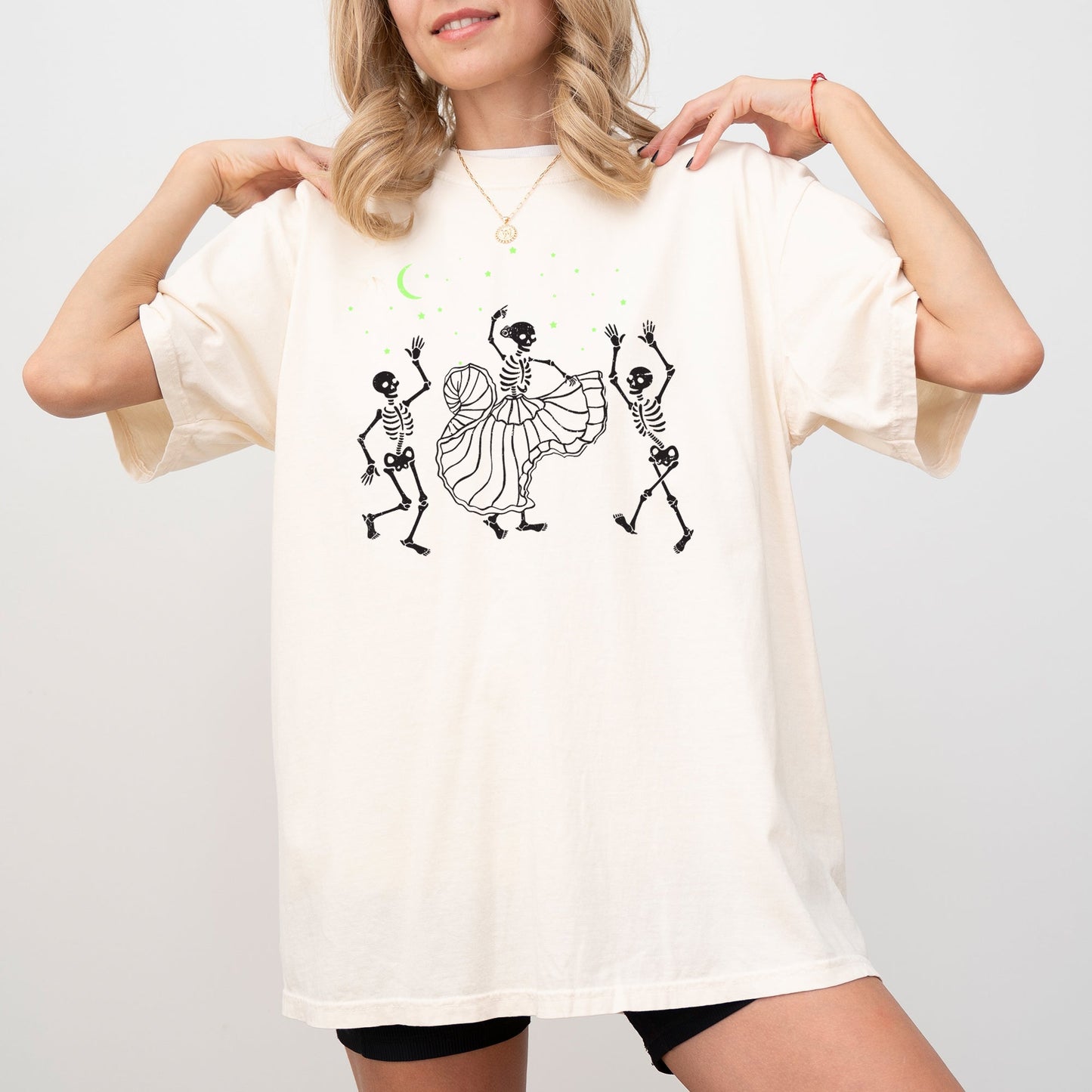 Dance, Day of the Dead, Skeleton, Witch, Skull, Funny, Spooky, Aesthetic, Meme, Halloween, Costume, Tshirt Comfort Colors T-Shirt