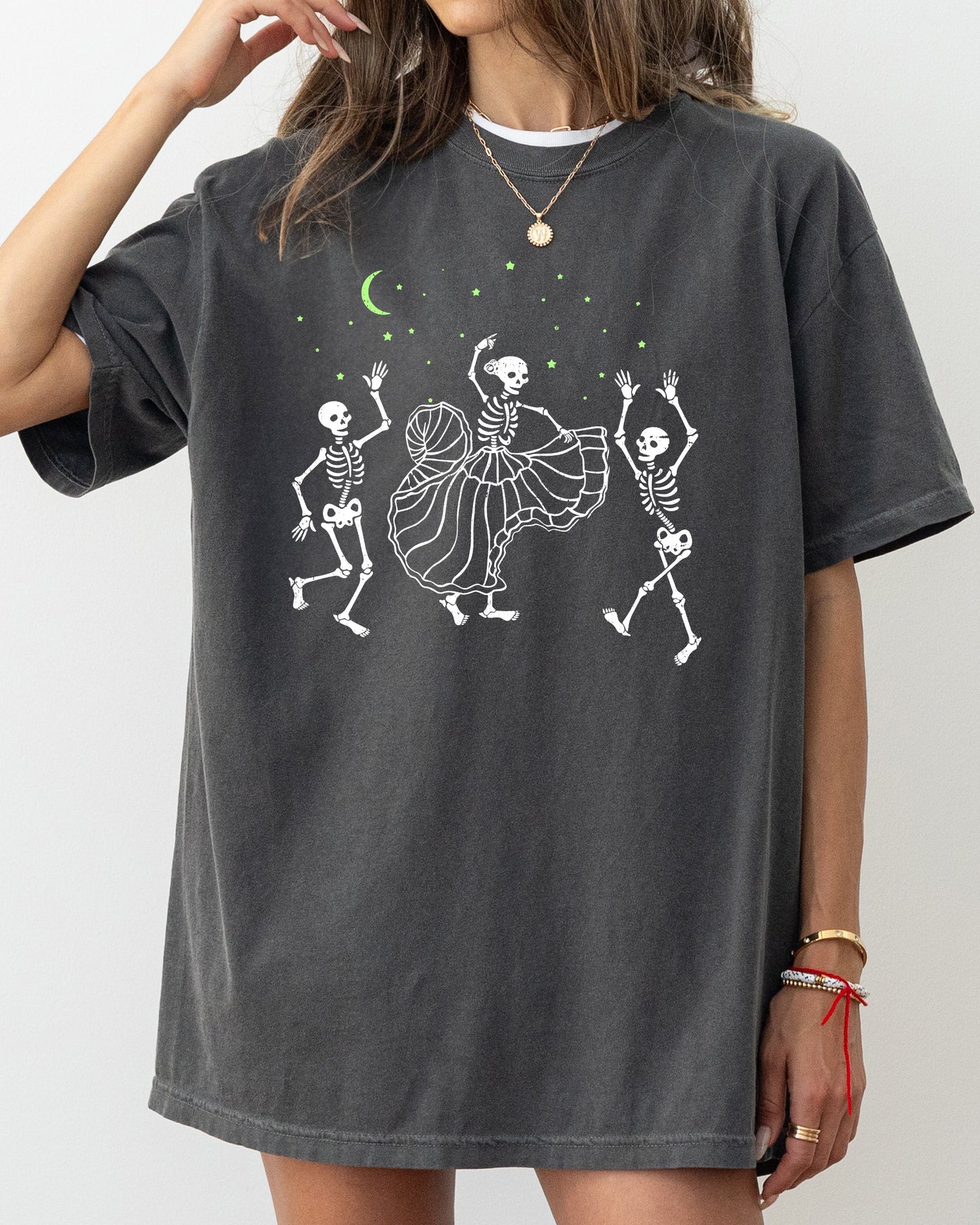 Dance, Day of the Dead, Skeleton, Witch, Skull, Funny, Spooky, Aesthetic, Meme, Halloween, Costume, Tshirt Comfort Colors T-Shirt