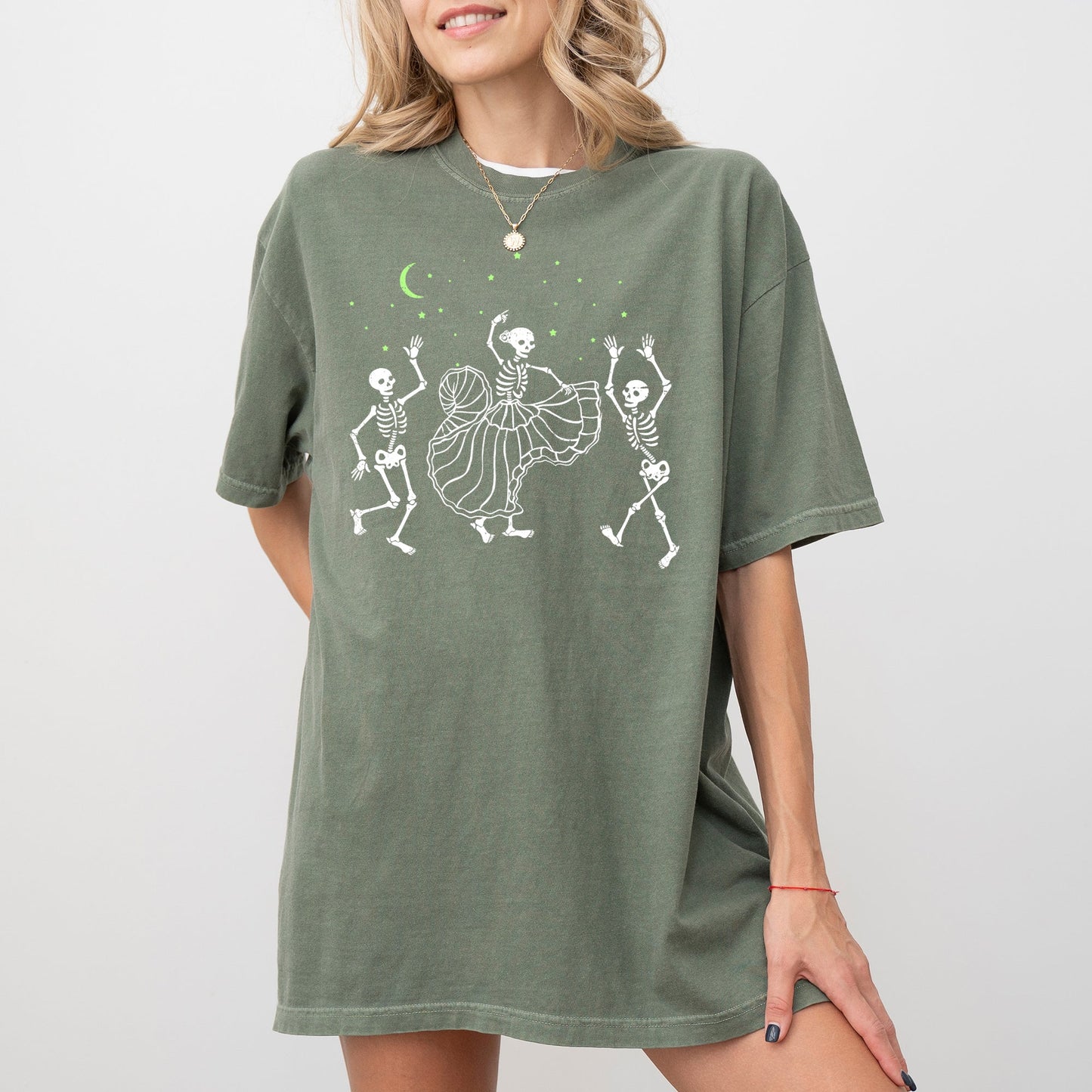 Dance, Day of the Dead, Skeleton, Witch, Skull, Funny, Spooky, Aesthetic, Meme, Halloween, Costume, Tshirt Comfort Colors T-Shirt