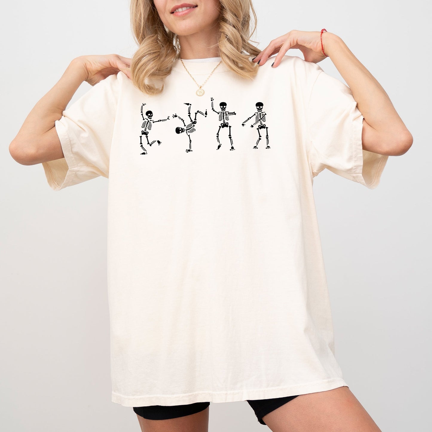 Funny Skeletons, Dance, Ghost, Witch, Skull, Spooky, Aesthetic, Meme, Halloween, Costume, Tshirt Comfort Colors T-Shirt
