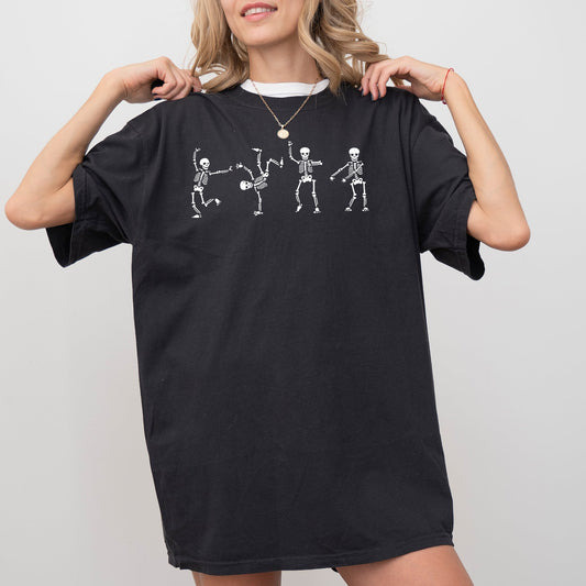 Funny Skeletons, Dance, Ghost, Witch, Skull, Spooky, Aesthetic, Meme, Halloween, Costume, Tshirt Comfort Colors T-Shirt