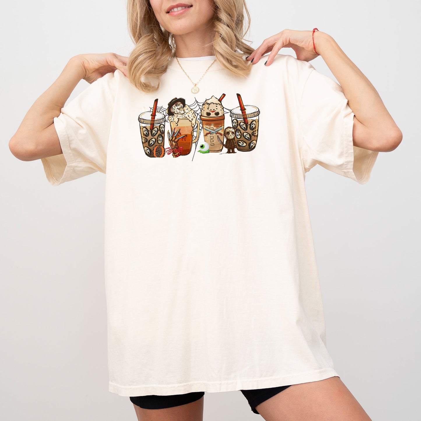 Halloween Coffee, Skeleton, Ghost, Witch, Skull, Spooky, Aesthetic, Meme, Halloween, Costume, Tshirt Comfort Colors T-Shirt