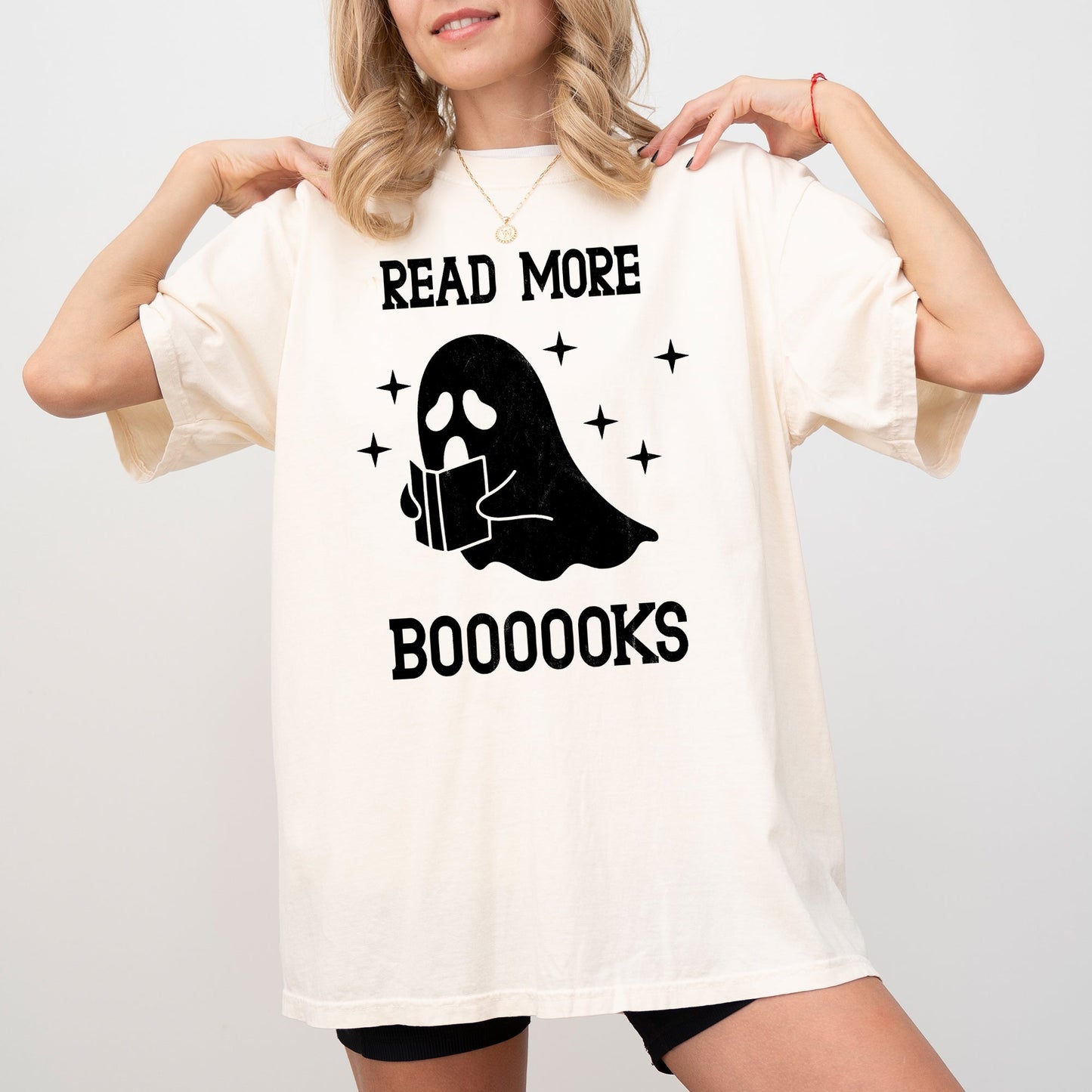 Read More Books, Ghost, Skeleton, Witch, Skull, Spooky, Aesthetic, Meme, Halloween, Costume, Tshirt Comfort Colors T-Shirt