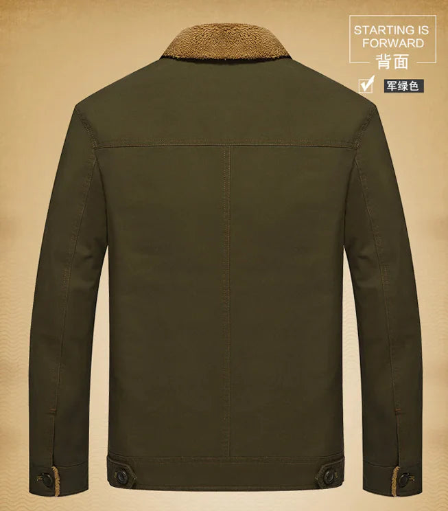Thick Military Collar Winter Jacket Coat