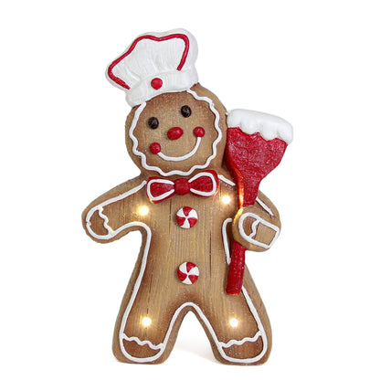 14" Light Up Gingerbread Man