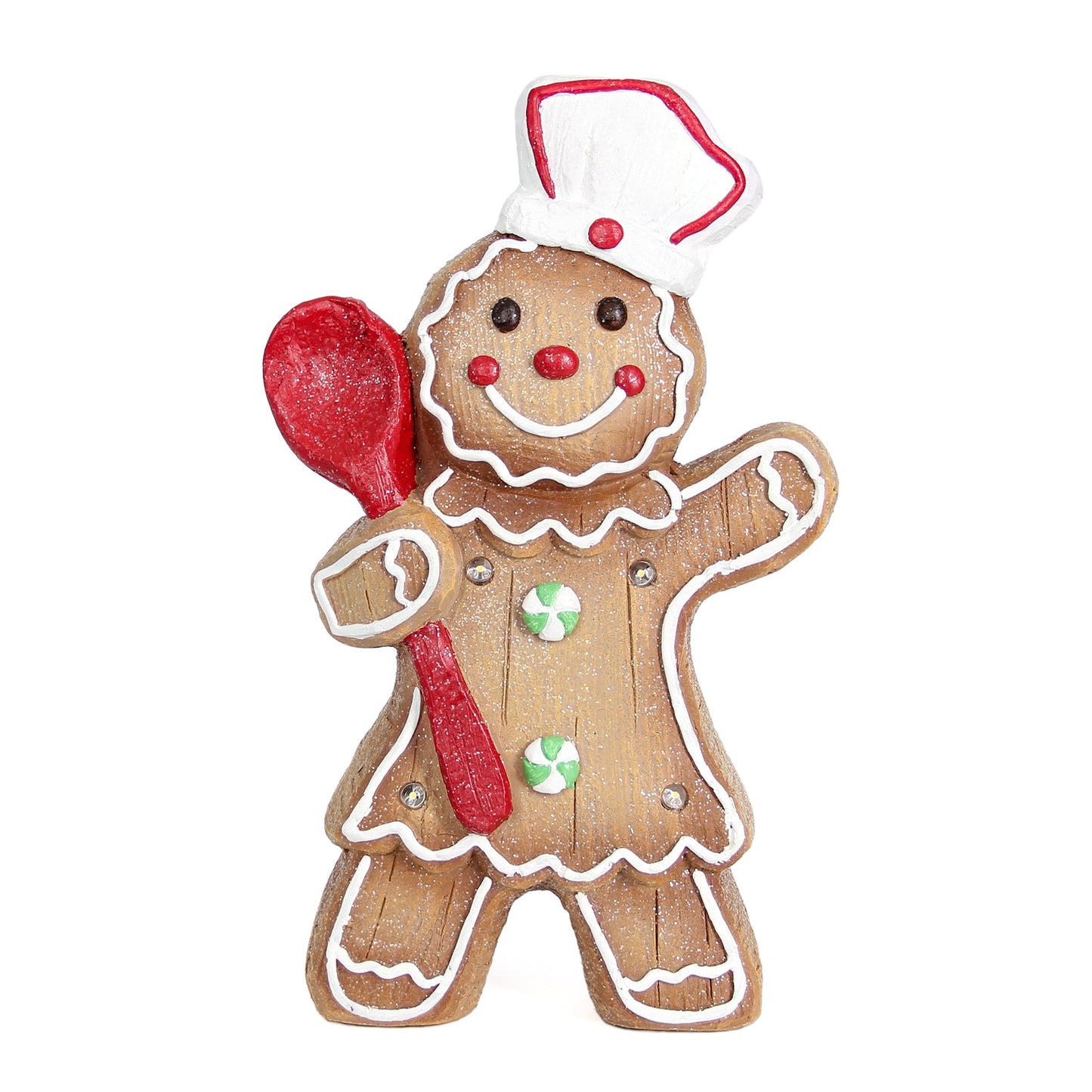 14" Light Up Gingerbread Girl