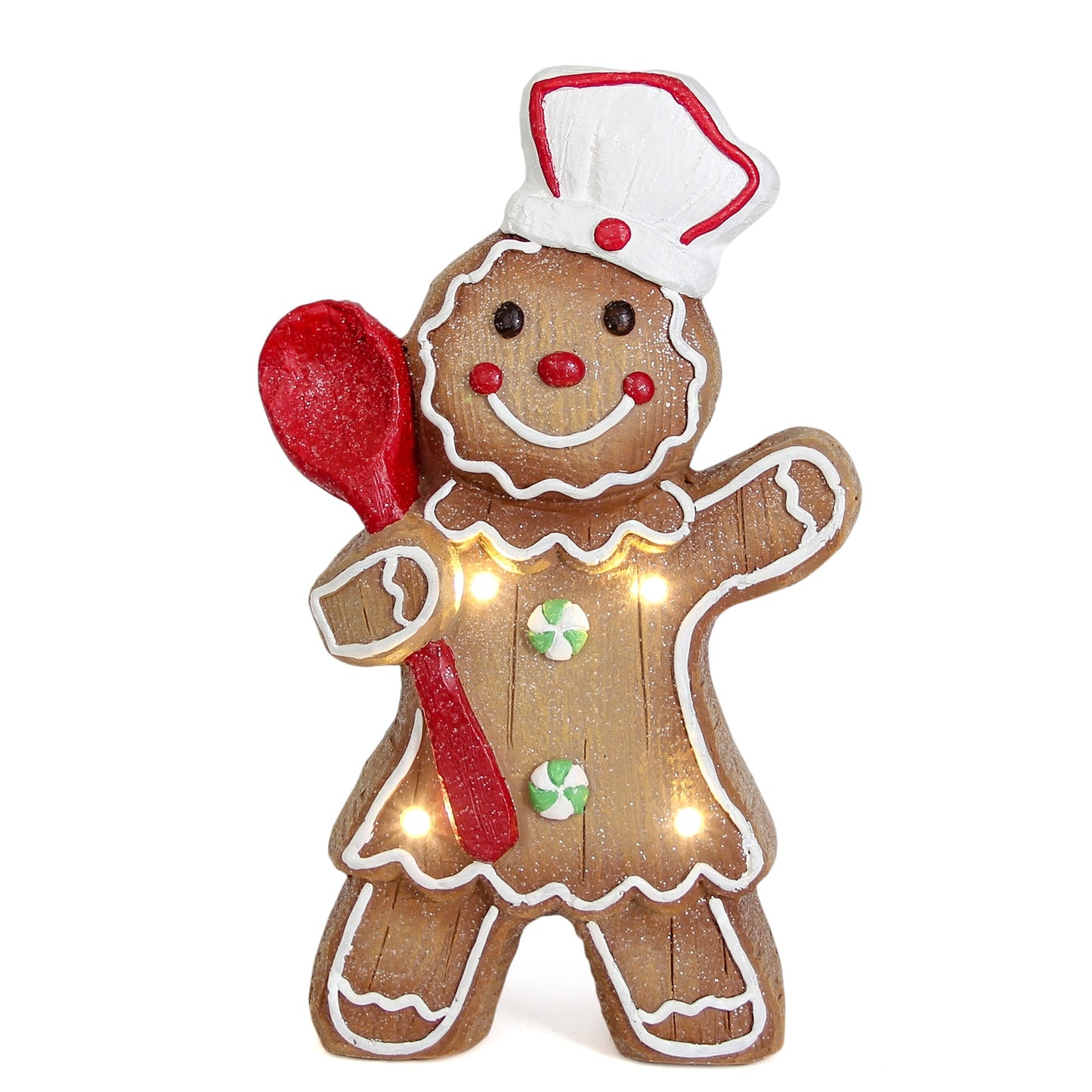 14" Light Up Gingerbread Girl