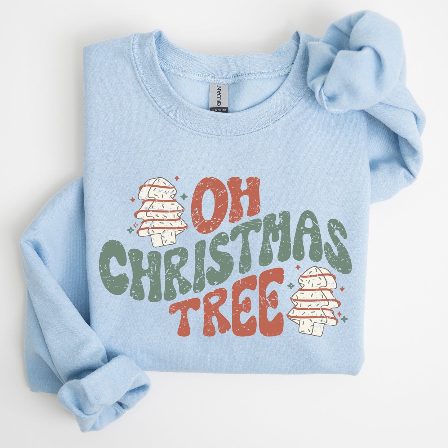 Oh Christmas Tree, Cakes, Snacks, Funny, Winter, Santa, Xmas Sweatshirt