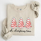 Oh Christmas Tree, Cakes, Winter, Snacks, Santa, Snow, Xmas Sweatshirt