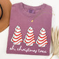 Oh Christmas Tree, Cakes, Winter, Snacks, Santa, Snow, Xmas Tshirt Comfort Colors T-Shirt