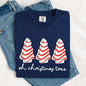 Oh Christmas Tree, Cakes, Winter, Snacks, Santa, Snow, Xmas Tshirt Comfort Colors T-Shirt