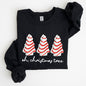 Oh Christmas Tree, Cakes, Winter, Snacks, Santa, Snow, Xmas Sweatshirt