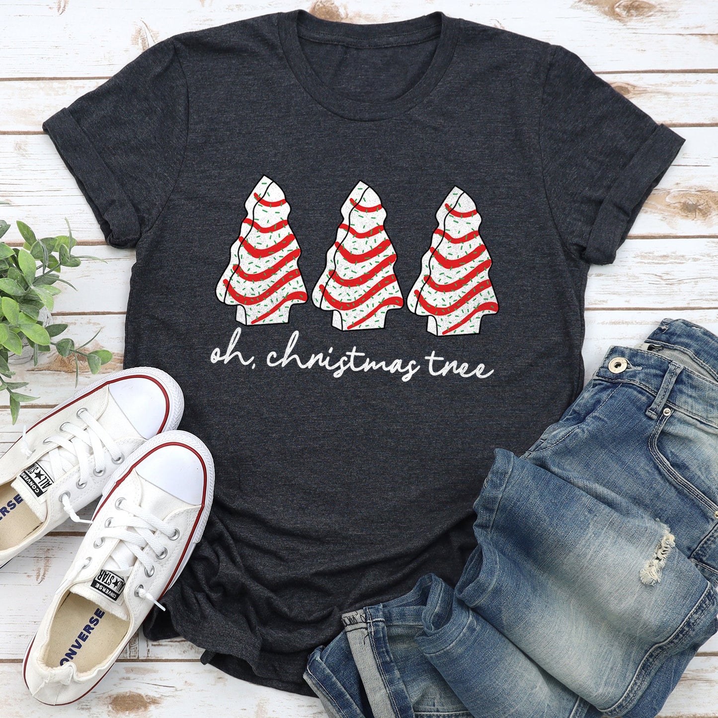 Oh Christmas Tree, Snack, Little Debbie Super Soft Tees