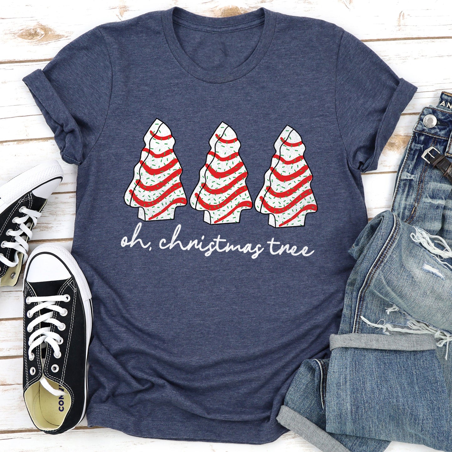 Oh Christmas Tree, Snack, Little Debbie Super Soft Tees
