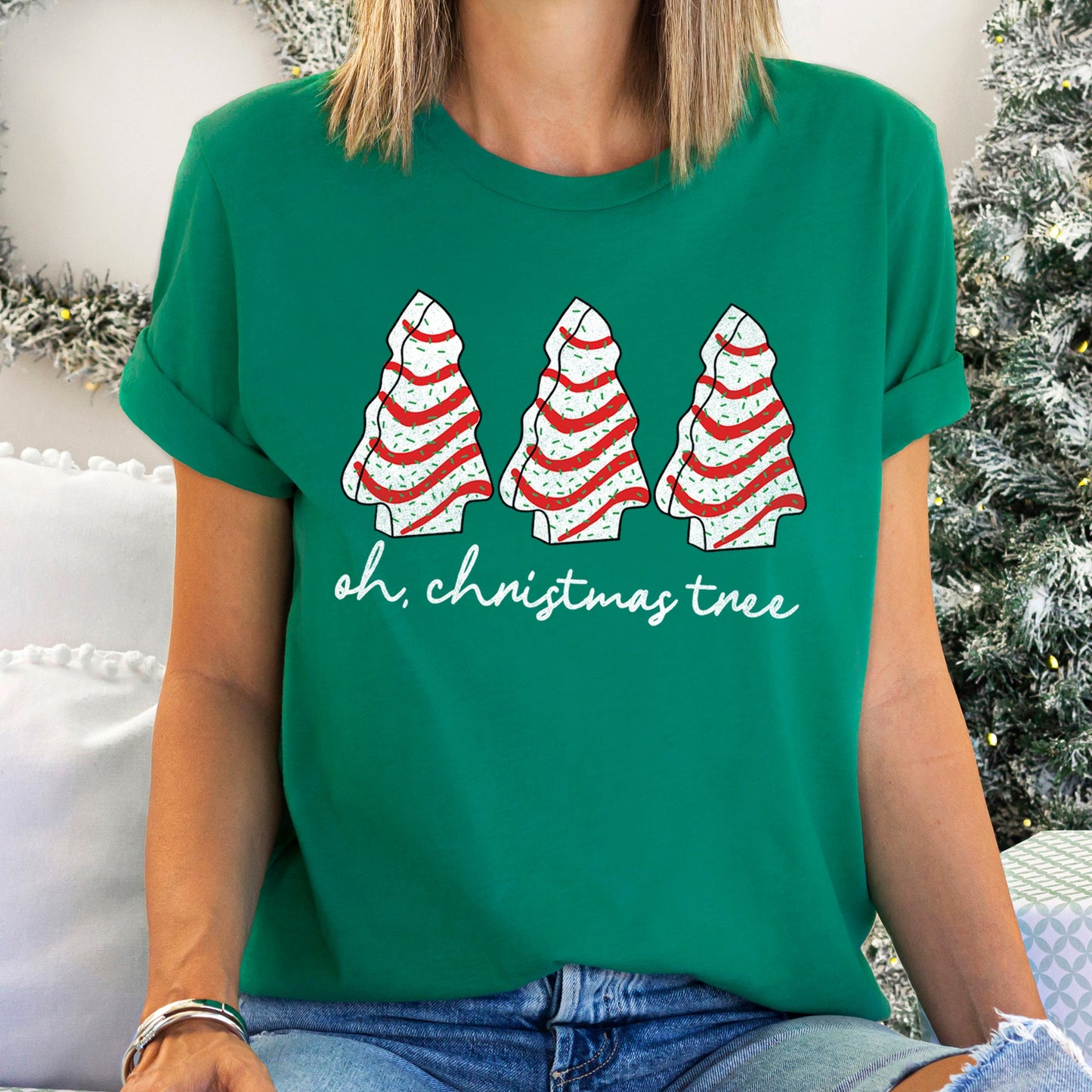 Oh Christmas Tree, Snack, Little Debbie Super Soft Tees