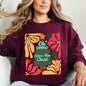 Oh Come Let Us Adore Him, Christ, Christmas, Religious, Floral, Christian Sweatshirt