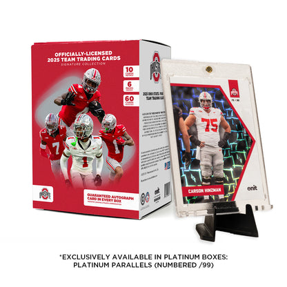 The Ohio State University Football 2025 Trading Cards - Platinum Box (Guaranteed Autograph)