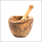 Olive Wood Rustic Mortar and Pestle | Kitchen [Wood] | Kitchen + Metal