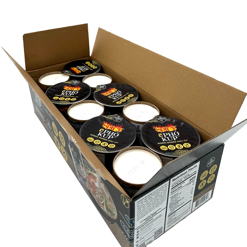 Pho Kup Instant Spicy Veggie Pho (Case of 10 Kups)