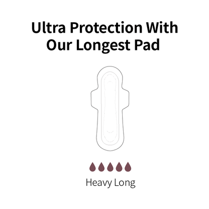 Organic Cotton Cover Pads - Heavy Long