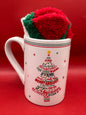 Christmas Mug with Fuzzy Christmas Socks