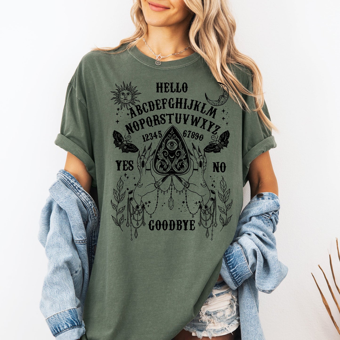 Ouija Board, Spooky, Tarot, Halloween, Witch, Comfort Colors T-Shirt
