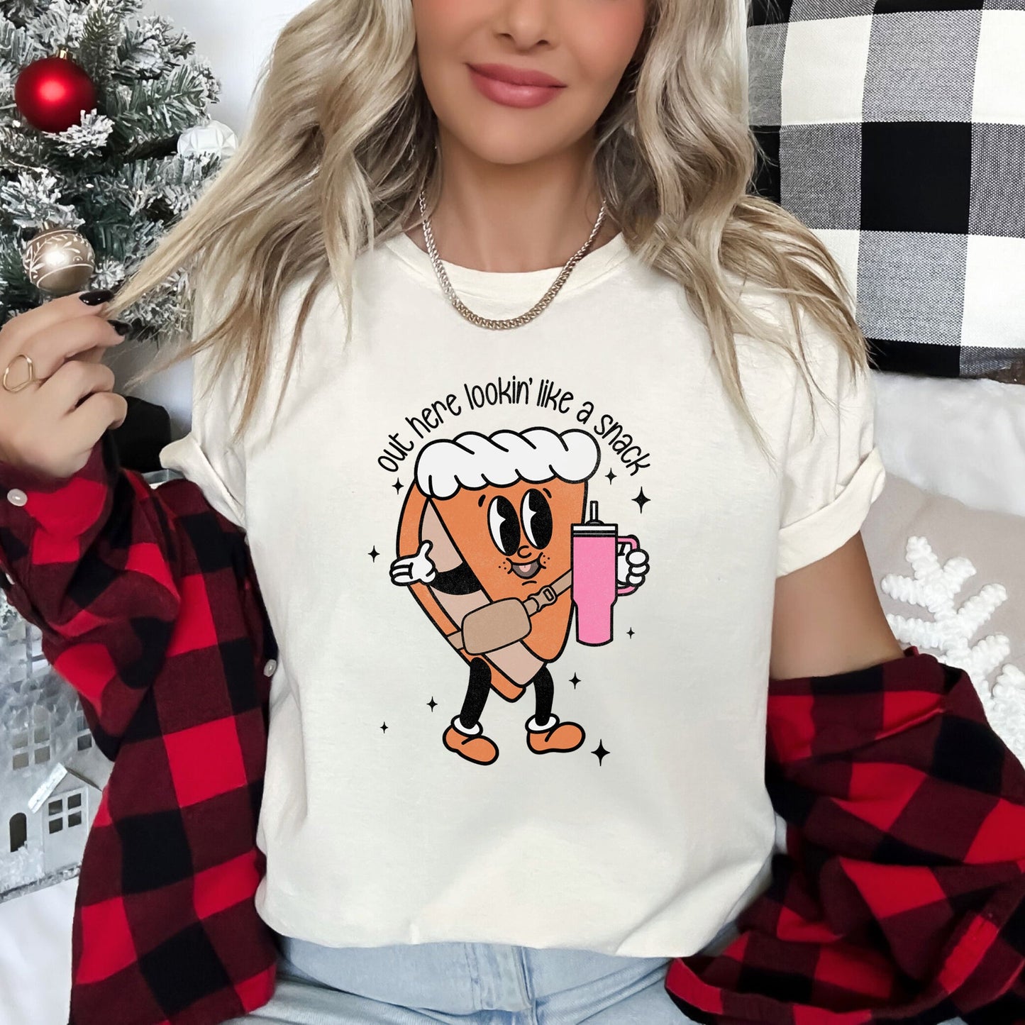 Out Here Looking Like A Snack, Pumpkin Pie, Thanksgiving Super Soft Tshirt