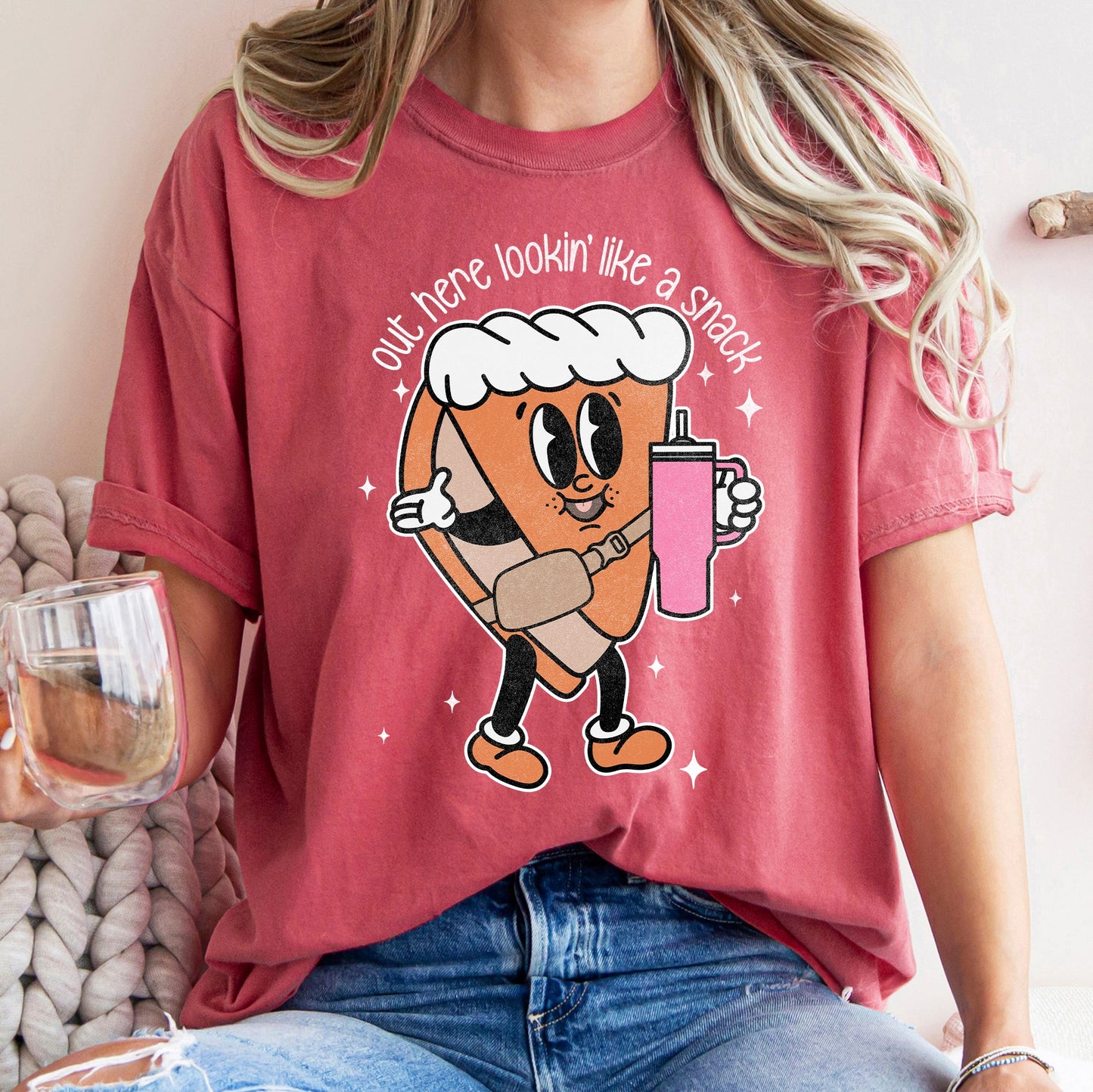 Out Here Looking Like A Snack, Pumpkin Pie, Thanksgiving, Little Debbie, Bougie, Comfort Colors Tshirt