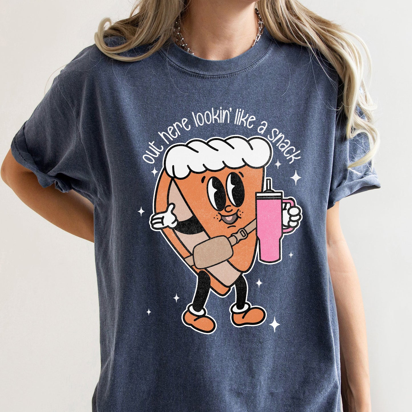 Out Here Looking Like A Snack, Pumpkin Pie, Thanksgiving, Little Debbie, Bougie, Comfort Colors Tshirt