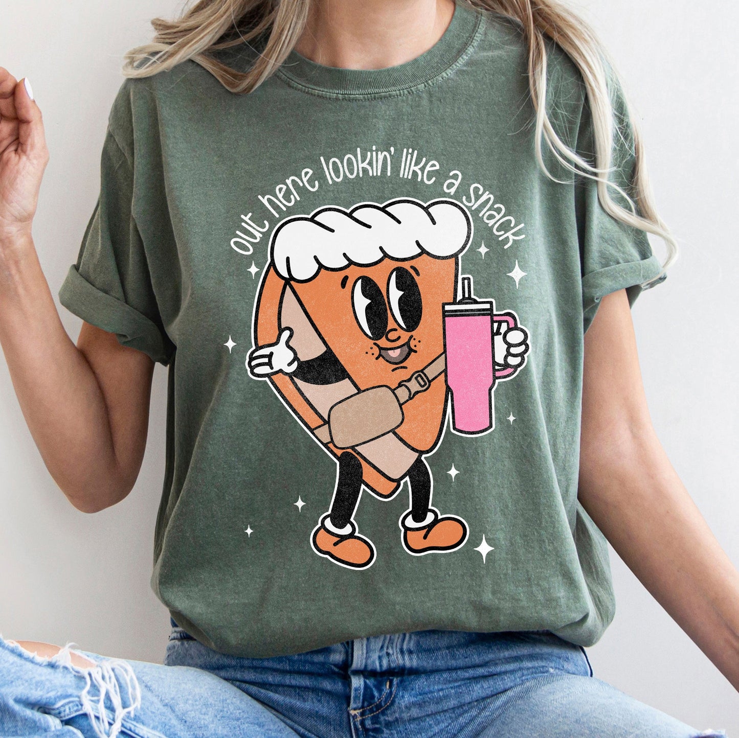 Out Here Looking Like A Snack, Pumpkin Pie, Thanksgiving, Little Debbie, Bougie, Comfort Colors Tshirt