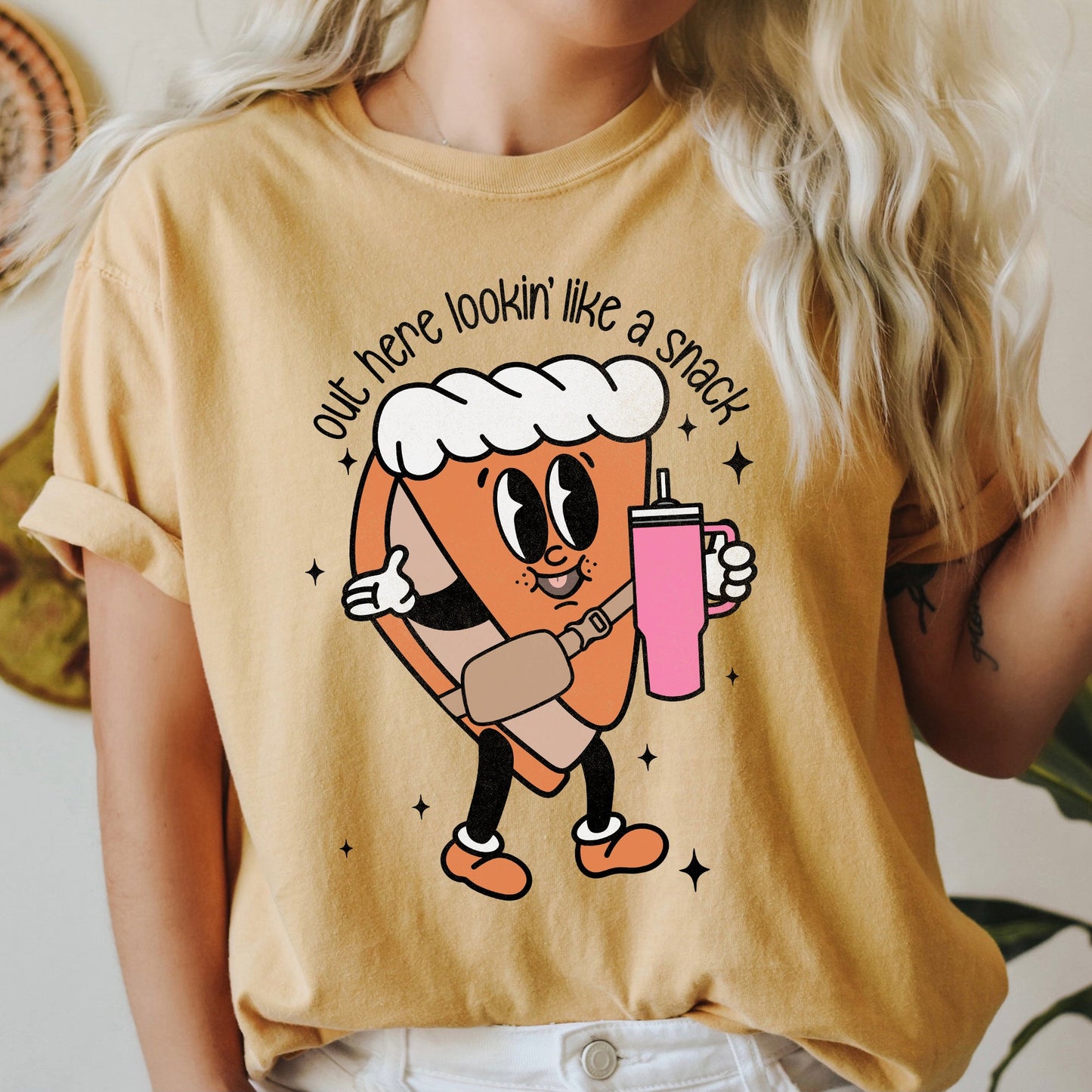 Out Here Looking Like A Snack, Pumpkin Pie, Thanksgiving, Little Debbie, Bougie, Comfort Colors Tshirt