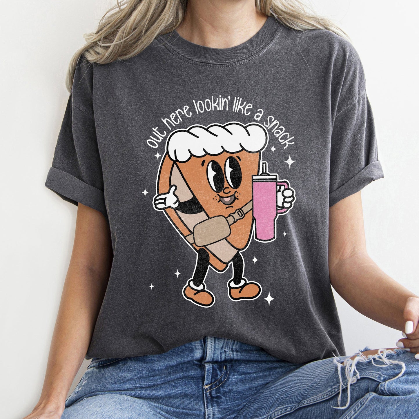 Out Here Looking Like A Snack, Pumpkin Pie, Thanksgiving, Little Debbie, Bougie, Comfort Colors Tshirt