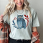 Owl, Folk Art, Scandinavian, Winter, Christmas, Comfort Colors Tshirt