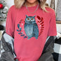 Owl, Folk Art, Scandinavian, Winter, Christmas, Comfort Colors Tshirt