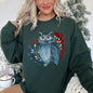 Owl, Folk Art, Scandinavian, Winter, Christmas Sweatshirt