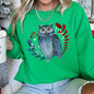 Owl, Folk Art, Scandinavian, Winter, Christmas Sweatshirt