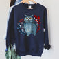 Owl, Folk Art, Scandinavian, Winter, Christmas Sweatshirt
