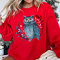 Owl, Folk Art, Scandinavian, Winter, Christmas Sweatshirt
